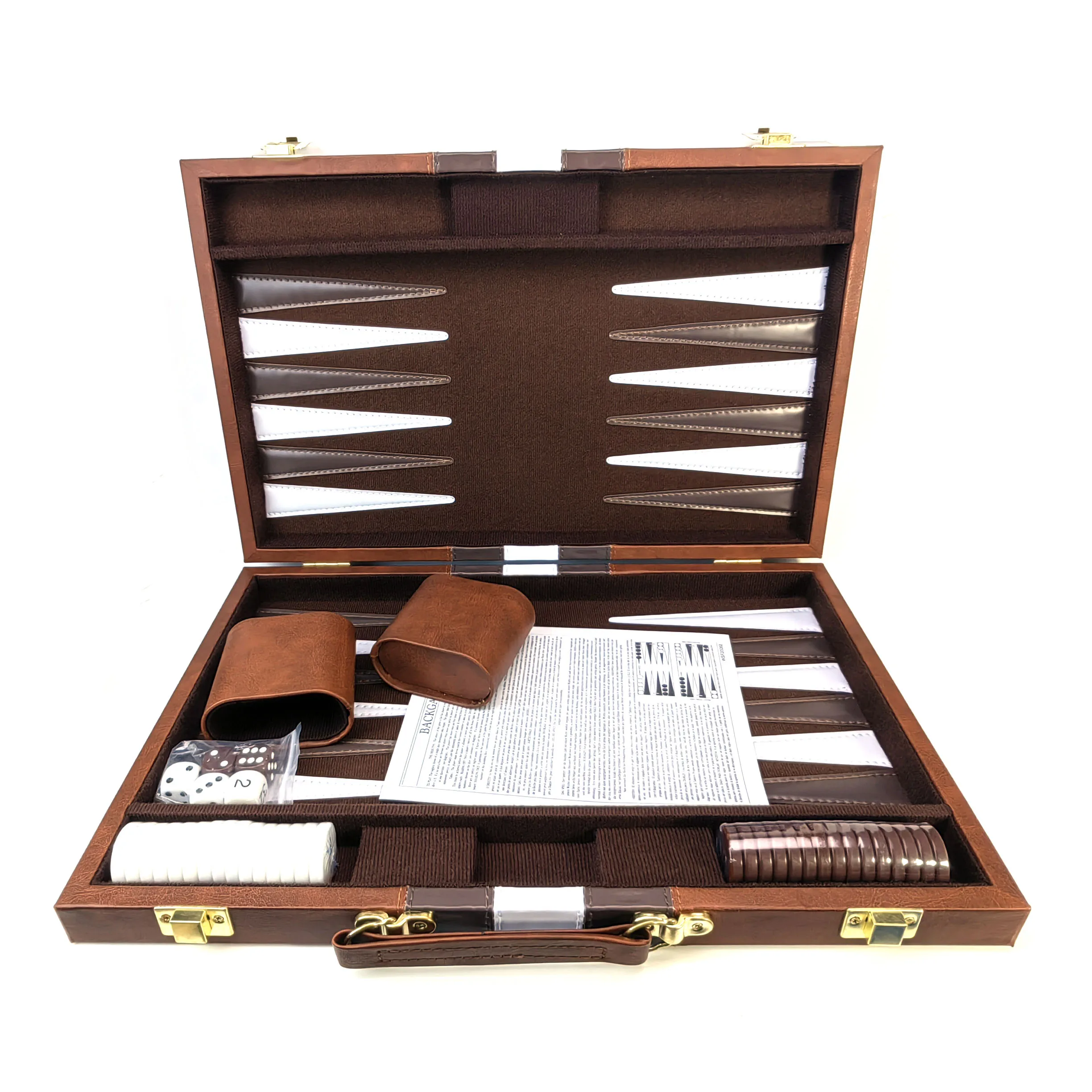 Casual Entertainment Board Portable Chess Factory Direct Sales of Backgammon Set, Classic Backgammon Board Game Set,