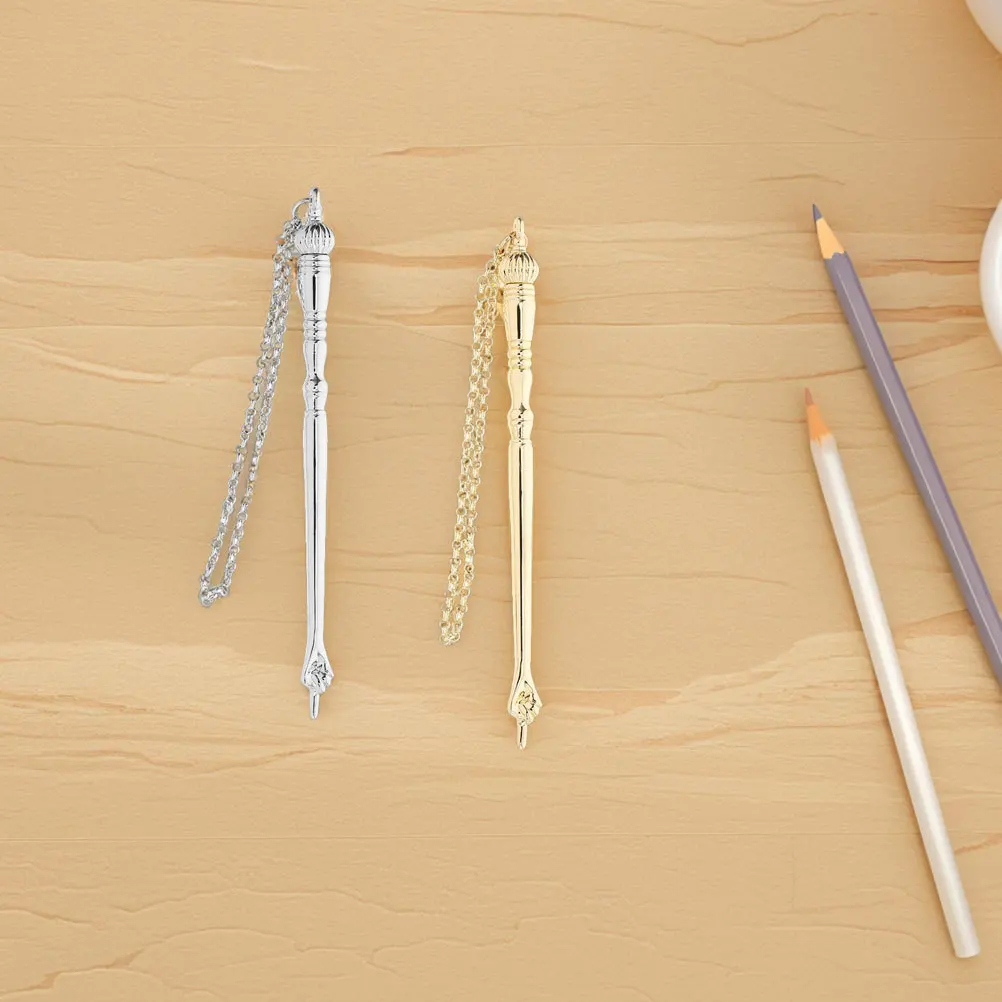 

2 Pcs Bible Reading Pointers Metal Book Marker Page Finger Tool Jewish Figure Charms