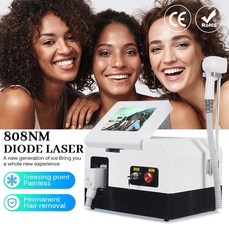 Diode Laser Hair Removal Professional  2000W Ice Platinum 808nm Epilator  Machine