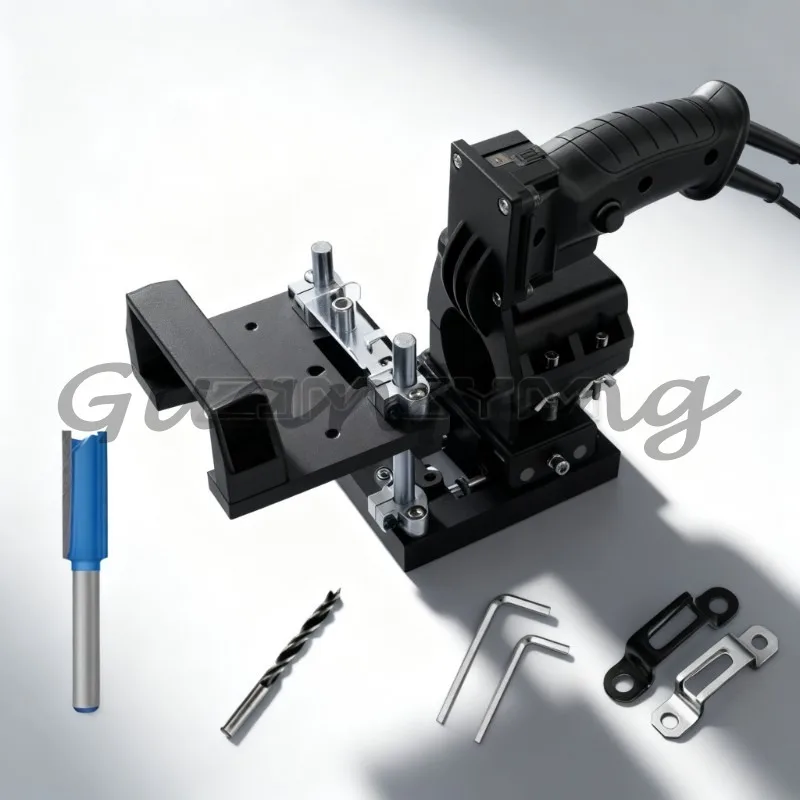2-in-1 invisible fastener slotting machine, woodworking punching positioner