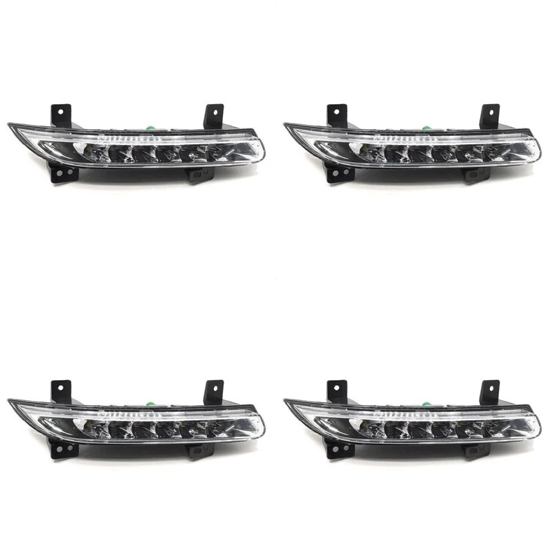 Best-Selling 4X Car Front Right LED DRL Fog Light For Renault Fluence 2014+ Auto Driving Lamp Daytime Running Light Bumper Lamp