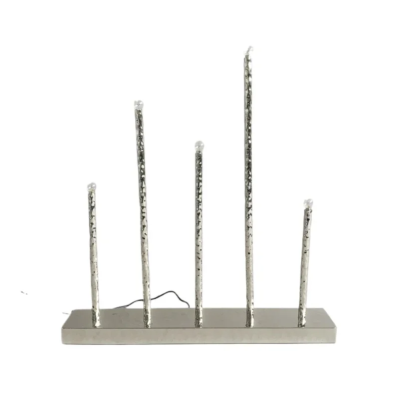 Nordic industrial style modern forged wrought iron E10 Christmas light/western restaurant banquet hall villa restaurant candle