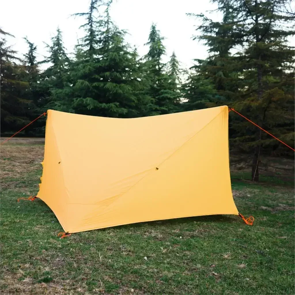 20D Silnylon Ultralight Flysheet Outdoor Camping namiot wodoodporny Rainfly podwórku ochrona UV osłona przeciwsłoneczna baldachim pułapka jesień