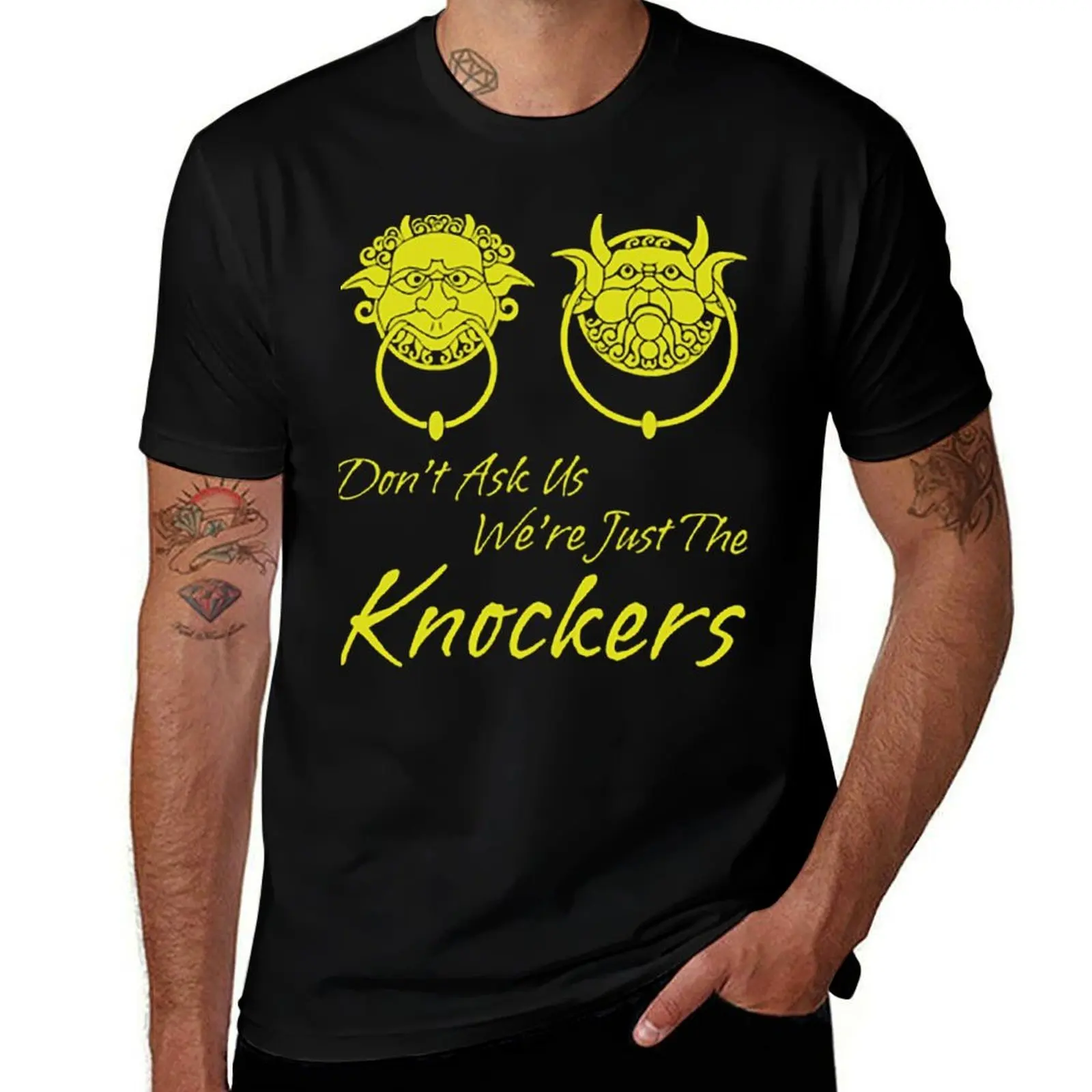 

Dont Ask Us Were Just The Knockers T-Shirt anime t shirts for man graphic t shirts for man T-Shirt