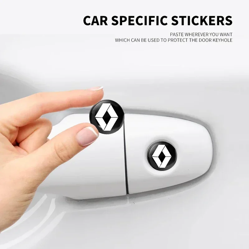 Car Lock Stickers Keyhole Anti-blocking Protection Styling For Renault koleos duster megane 2 logan renault clio Car Accessories