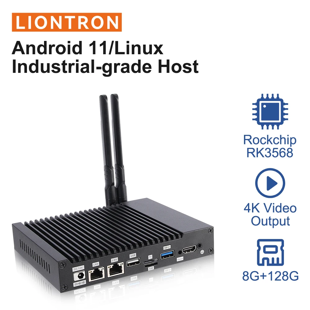 Liontron Industriële industry Ai Edge komputer Rk3568 Android Linux Os komputer Mini komputer stacjonarny Pc