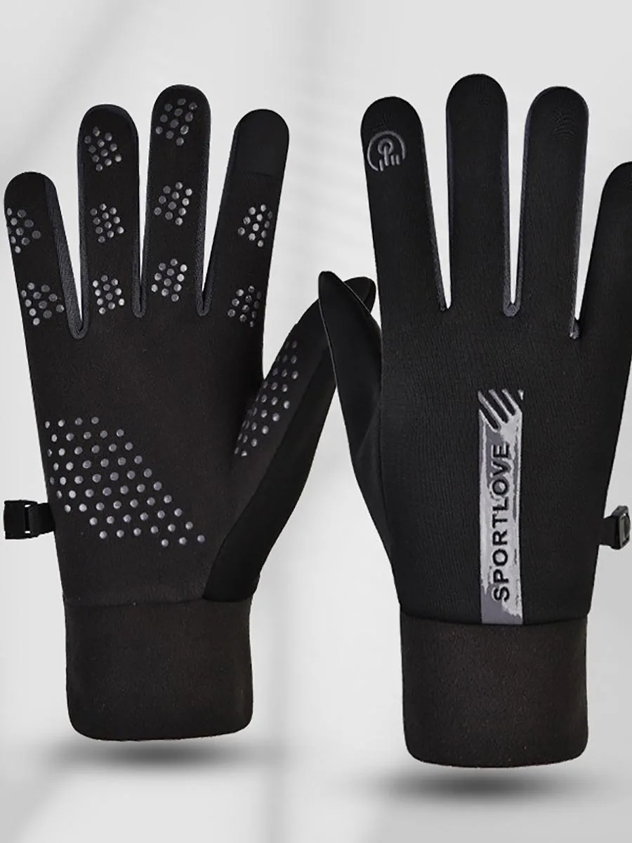 AliExpress NONE Winter Gloves Women Cycling Bike Thermal Fleece Cold Resistance Wind Waterproof Bicycle Warm Outdoor Running Skiing Mittens