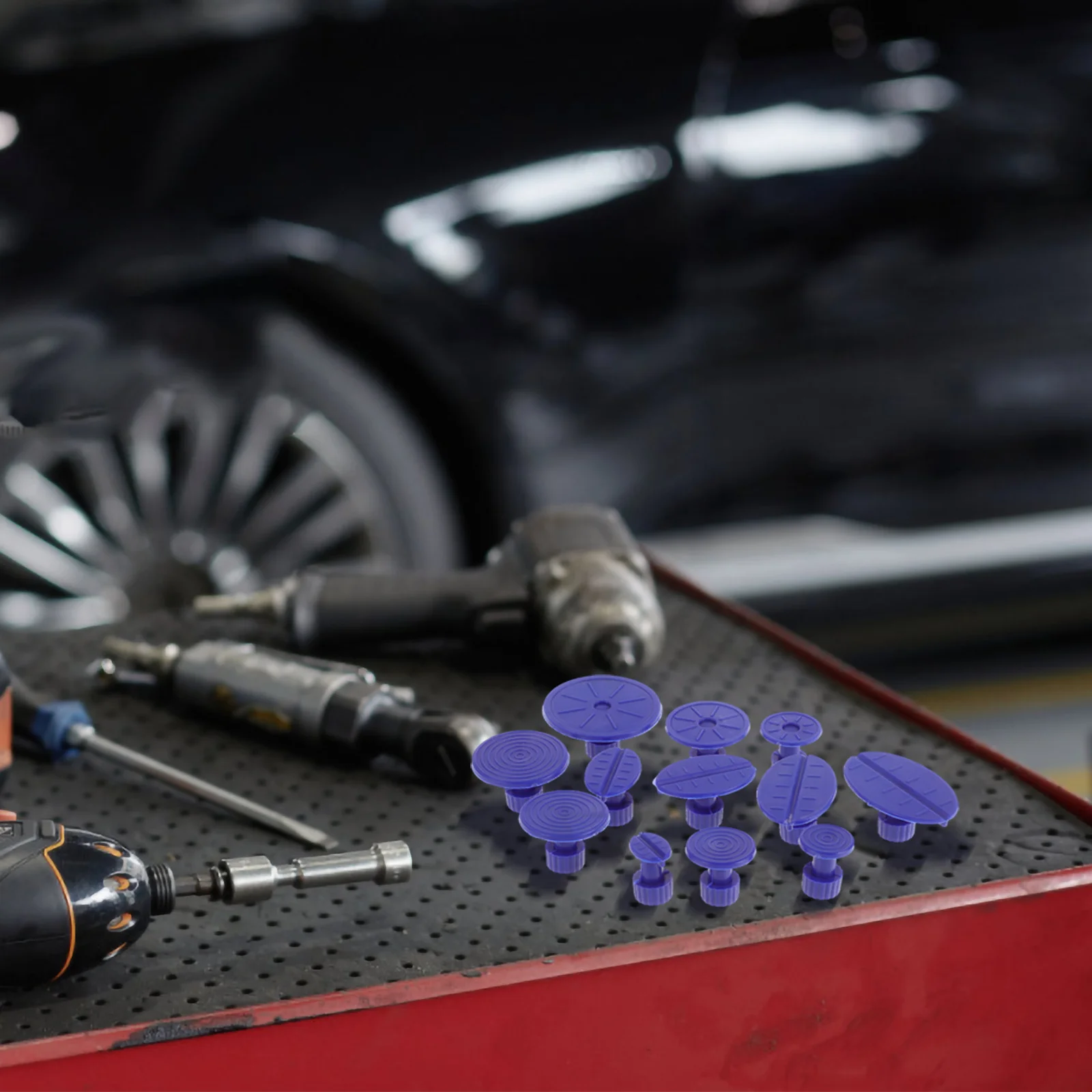 

12Pcs Advanced Dent Remover Puller Tab Kit Quick Restore Various Car Models Seamless Restoration Dent Puller Kit