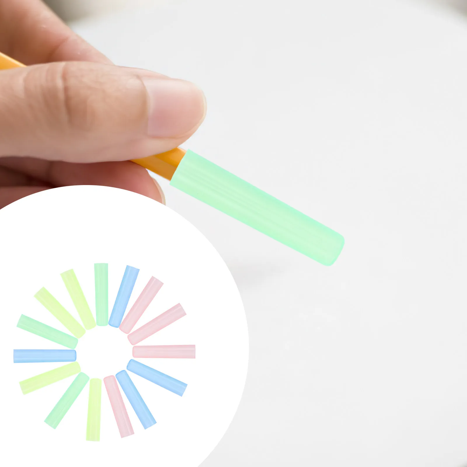 

100Pcs Plastic Pencil Tip Cover Pencil Protector Cap for Student School Office Stationery Accessories Easy Install Reliable