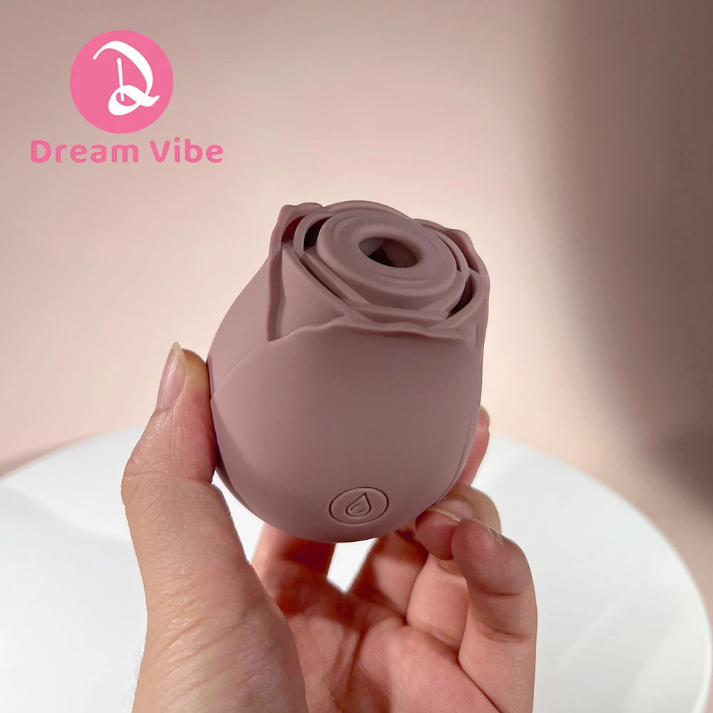 The Dark Rose by Dream Vibe Suctions Vibrator Adult Pleasure Sex Toy Intimate Love Gift for Woman Clitorial Nipple Stimulation