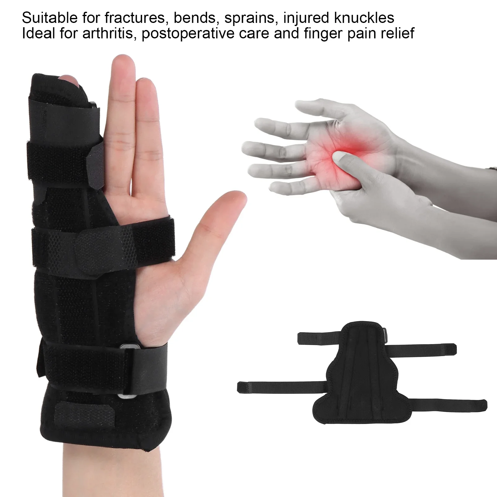 

Finger Brace Adjustable Splint Comfortable Hand Support Breathable Relief Stabilizer For Broken Fingers Hand Brace Finger Splint