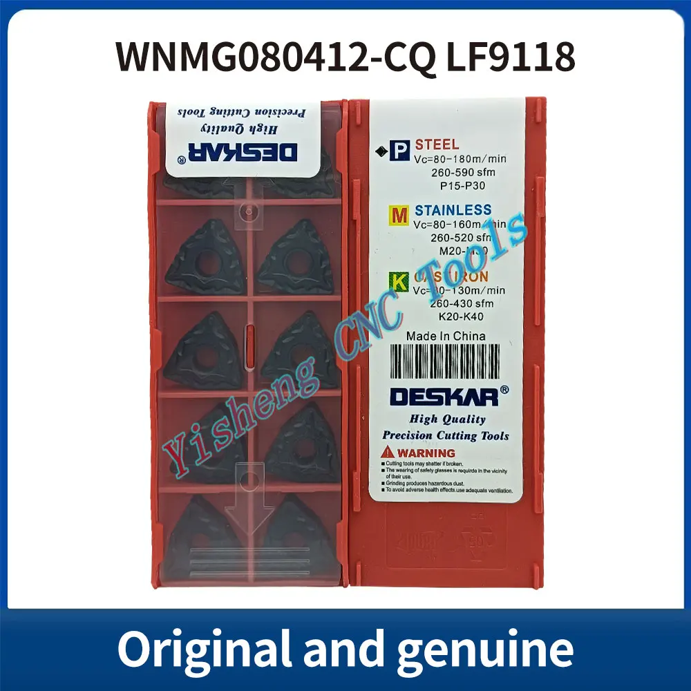 

DESKAR 100% оригинал WNMG080404-CQ WNMG080408-CQ WNMG080412-CQ LF9018 LF9218 LF9118 твердосплавная вставка со змінной резьбой
