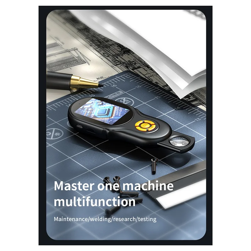 

M18K-Magnifying Glass Digital Microscope 500X Magnification 2MP With 8 Light For Electronics Repair Video Coins Microscopio