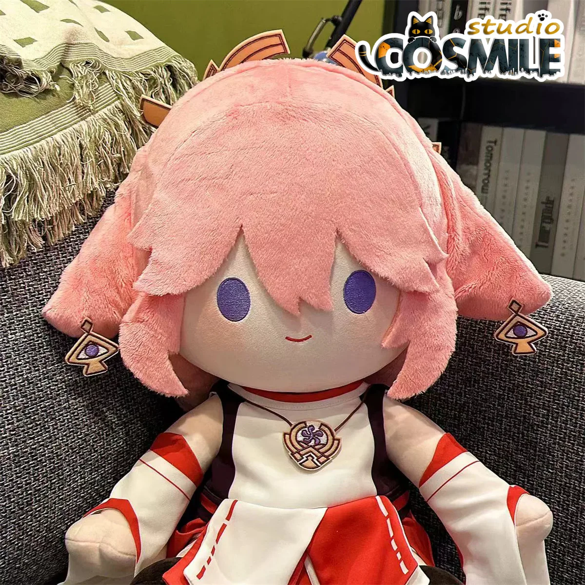 

Предварительная продажа, Genshin Impact Yae Miko やみみ야야에 코 Plushie 40 см, плюшевая сидячая кукла, игрушка MT Nov