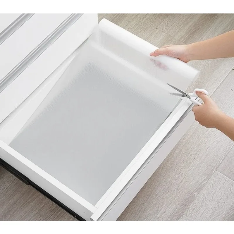 30cm 1.5/5M Drawer Mat Shelf Cover Liners Non Slip Waterproof Closet Placemat Table Pad Cabinet Oil-proof Liners Non-Adhesive