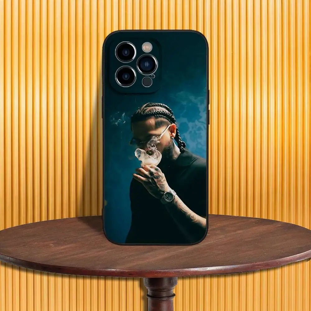 حافظة هاتف Rapper Roa لهاتف iPhone 17,16,15,14,13,12,11,Pro,Max,Plus,X,XS,SE4,E,Mini,Soft Black Case #6