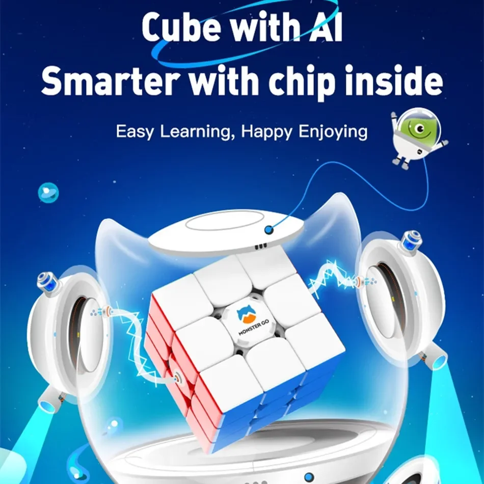 

GAN Cube Monster Go 3x3 GAN MG 3x3x3 AI Smart Cube GAN Cubo Professional Magic Cube 3x3x3 Speed Cube APP Smart Cube Gift Toys