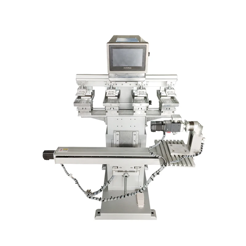 High Accuracy 220V Intelligent PLC Control Four/Six Color Pad Printing Machine Equipment 1-Year Ceramic Plate Helmet Printer