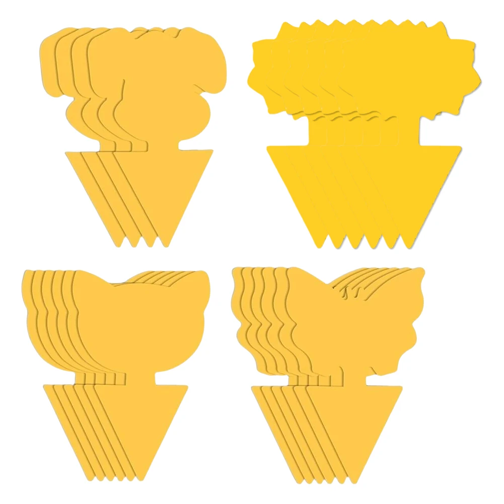 Trampas para insectos pegajosas de 40 piezas, trampas para insectos no tóxicas e inodoras, para plantas de jardín y cocina