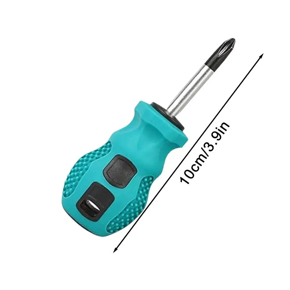 Screwdriver Set With Rubber Anti Slip Handle Short Handle Multi-function Phillips /Slotted-screwdriver Manual Tools