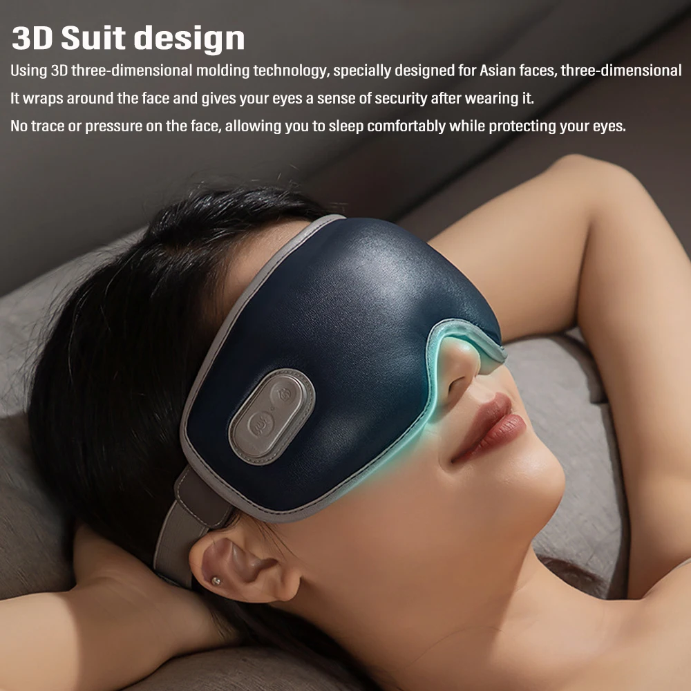 

3D Massage Electric Eye Massager Constant Temperature Hot Compress Smart Timing Sleep Shading Relieve Eye Fatigue Eye Care Tool