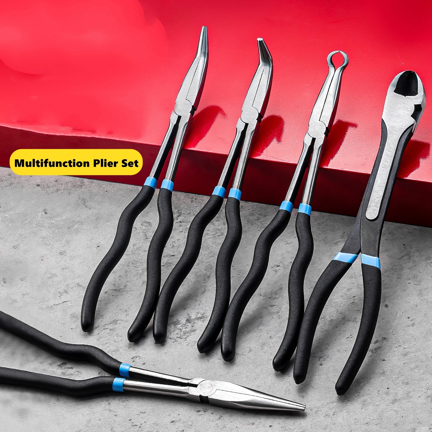 

4/5 шт. универсальные плоскогубцы с длинным носом, прямые плоскогубцы с игольчатыми носами, изогнутые плоскогубцы 0/25/45/90 градусов, О-образные плоскогубцы