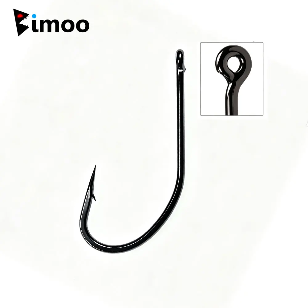 Bimoo 25PCS Multiple Purpose High Carbon Steel Fish Hook Nmyph Fly Sabiki Rig Hook Carp Fishing Hook Saltwater Jig Lure Hooks