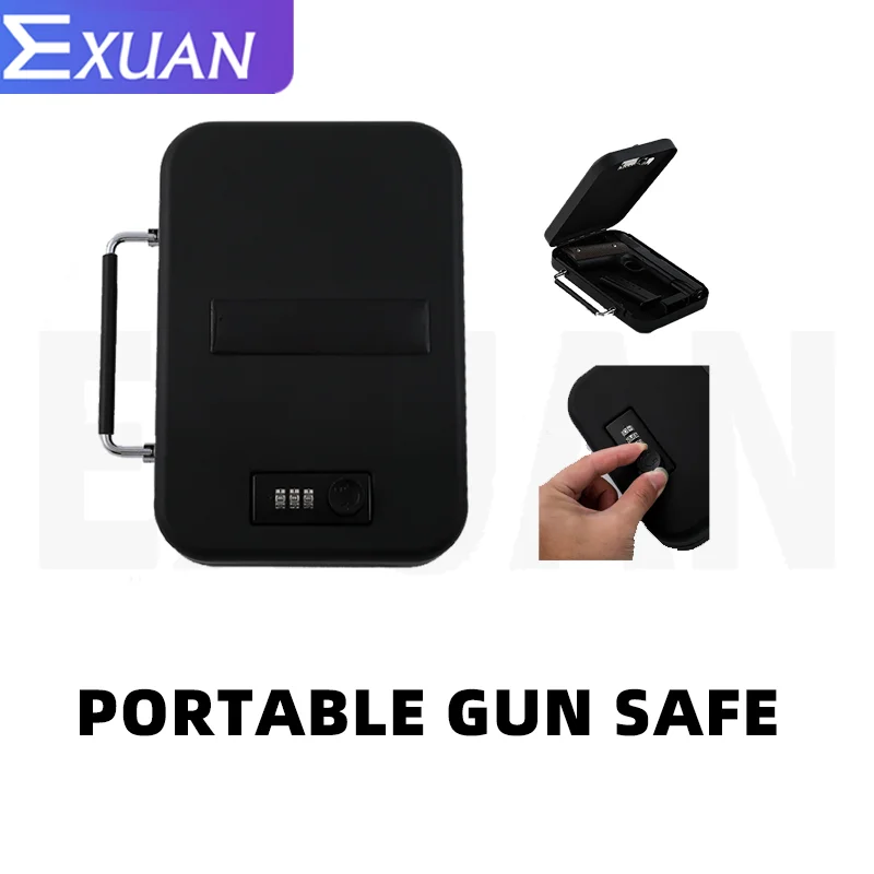 Mini Gun Safe Box Password Combination Mechanical Portable Weapon Money Jewelry  Cash  For Ipad Ospon  Dialing Wheel Password