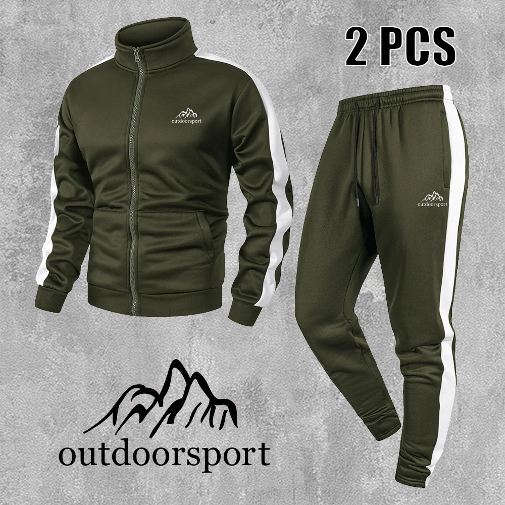 Men's Trendy Mountain Print Color Blocked Gym Suit - Free Shipping 3 Men's Trendy Mountain Print Color Blocked Gym Suit - Free Shipping 3