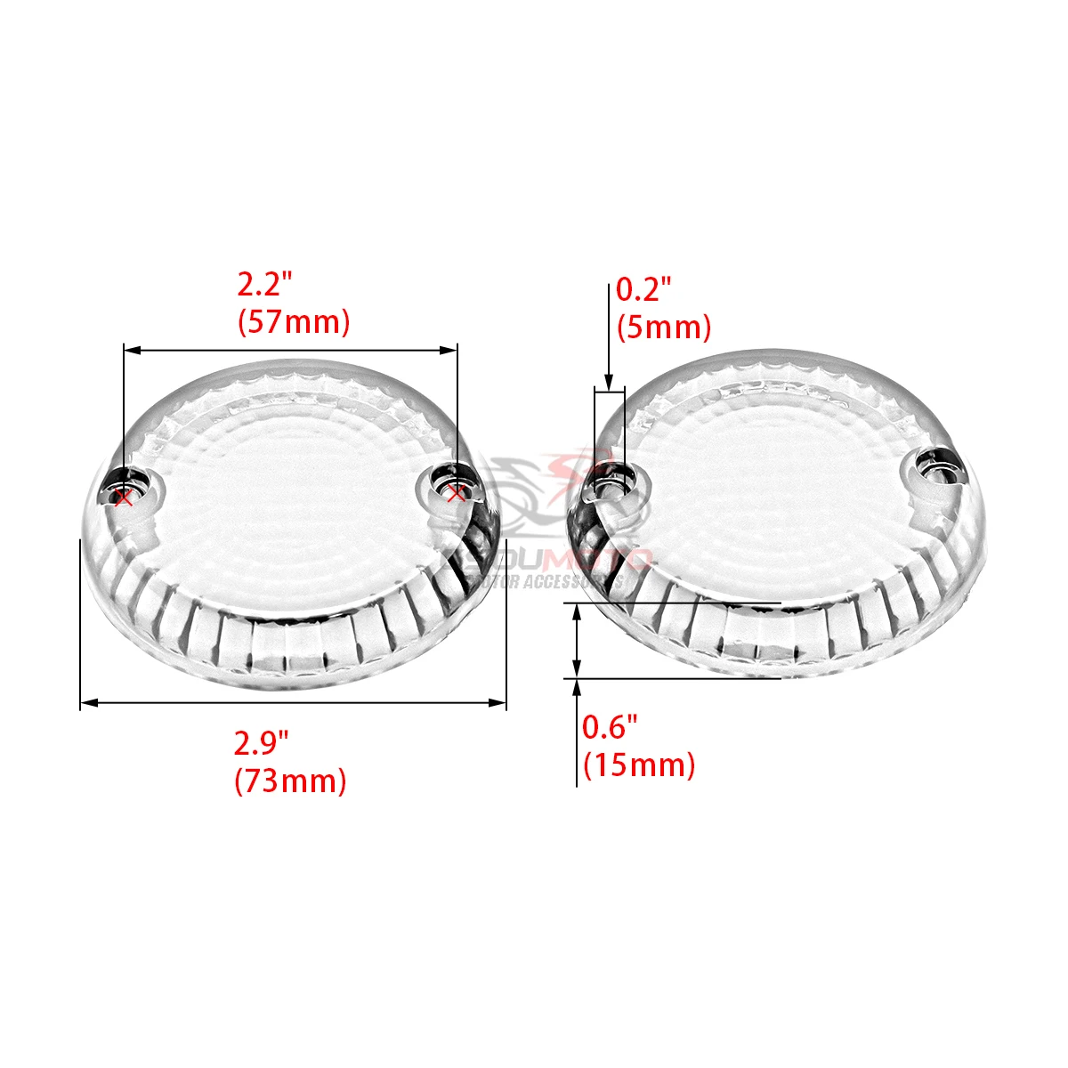 For Kawasaki Vulcan 1500 1600 800 750 500 Zephyr For Yamaha V-Star Motorcycle Turn Signal Light Cover Indicator Lens Smoke/Clear
