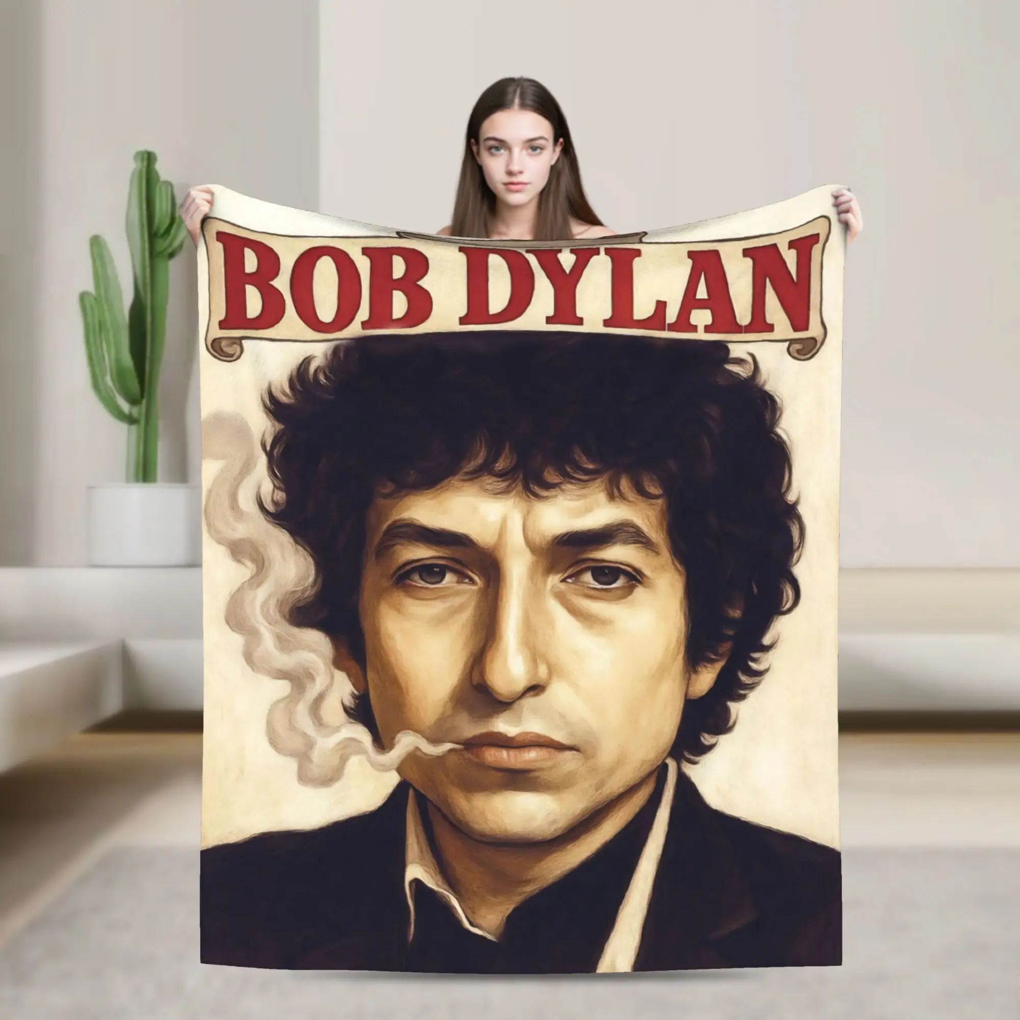 Bob Dylan Singer Merch Blanket Super Soft Cozy  Throw Blankets for Living Room 50x60 Inches Multi-size Throws And Blankets