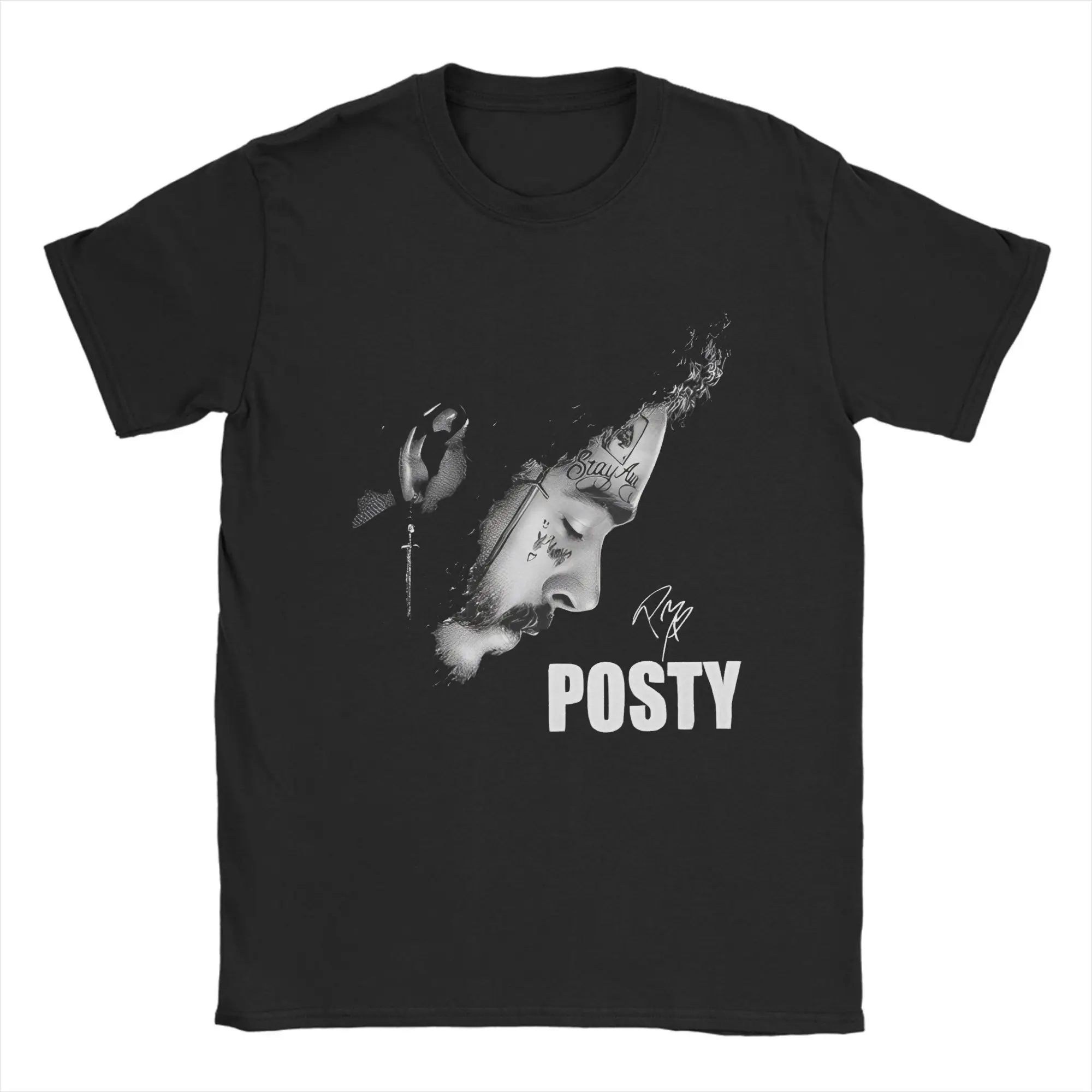 Post Malone Jelly Roll Graphics T-Shirt Summer  Cotton T Shirts For Male Popular Loose Tshirt Short-Sleeve Streetwear Tees