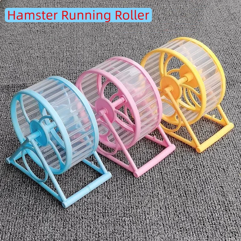 Hamster-Laufrad Ultra-Leise Anti-Verhakungs-Laufräder für Kleintiere Hamsterkäfig-Zubehör Spielzeug für Hamster