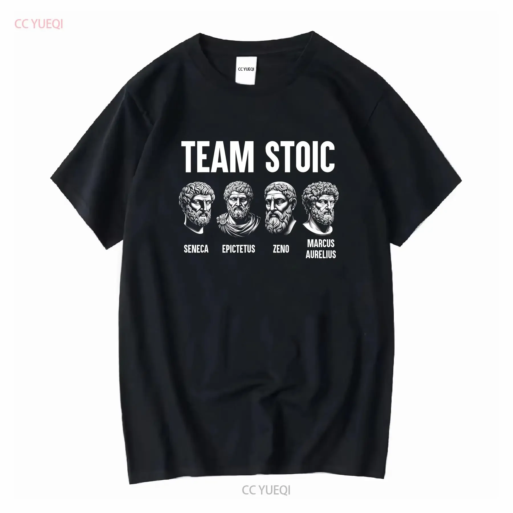Team Stoic T Shirt Philosopher Marcus Aurelius Epictetus Seneca Zeno Stoicism Virtues For Men and Women vintage Washed