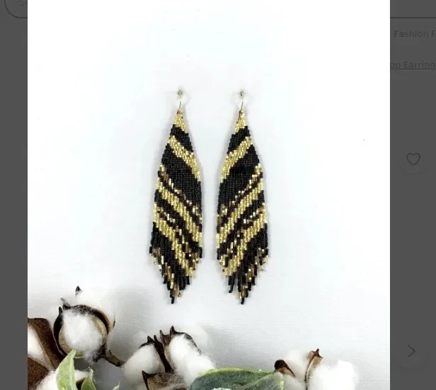 Beaded earrings Tassel Color match Originality Hand knitting Bohemia Alloy Fashion Female Simple Rice bead earrings