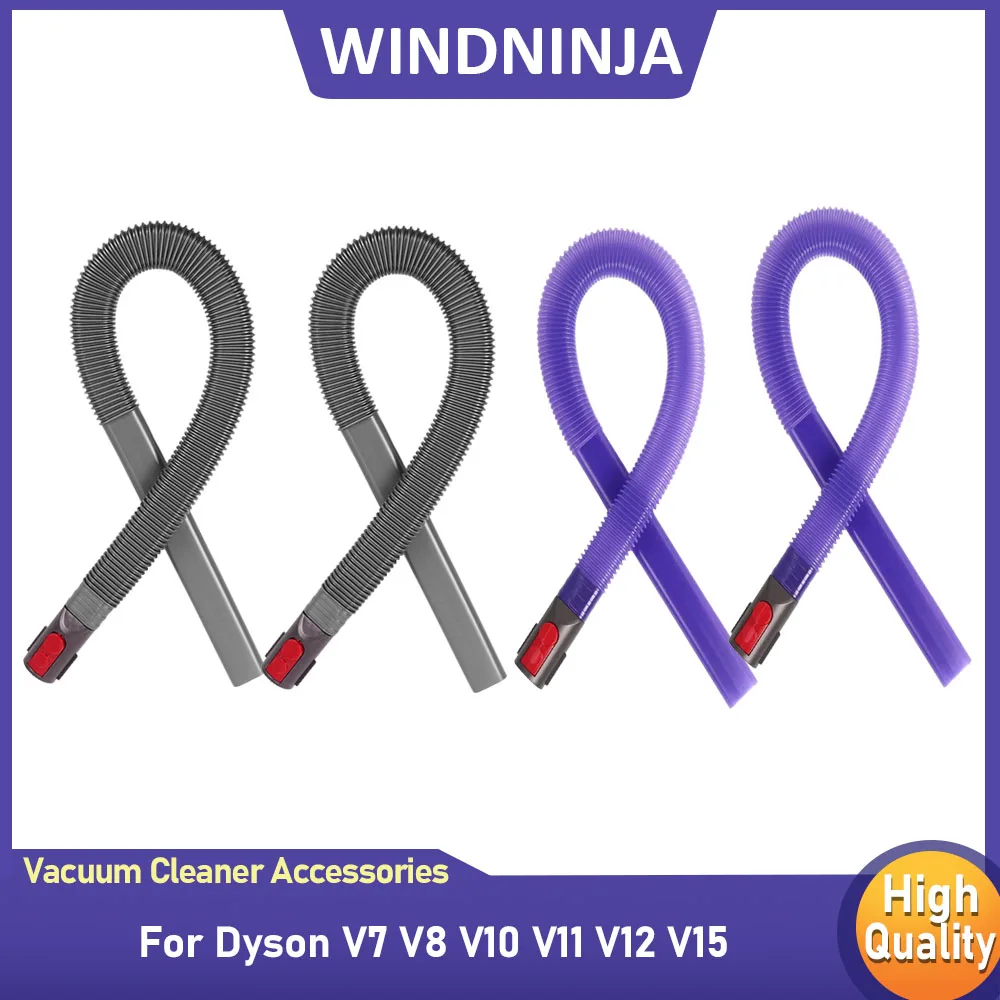 Ferramenta de Mangueira Flexível Perfeita para Limpeza de Frestas para Aspiradores Dyson V7 V8 V10 V11 V12 V15, Kit de Acessórios para Mangueira de Limpeza de Saídas de Secadores, para Aspirador Sem Fio
