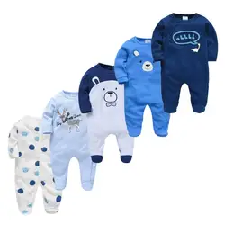 2024 New Baby Boys Pajamas Newborn Blanket Sleepers Toddler Girls Bebe Fille 3 5Pcs Spring 100% Cotton Sleepwear Infant Outfits