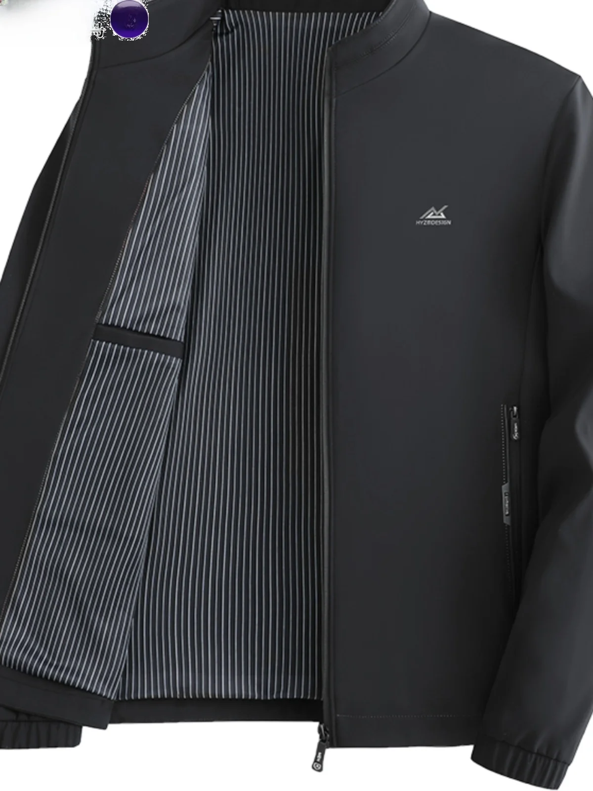 

Busin повседневное мужское пальто с воротником-стойкой, весна-осень, новинка 2024, деревянная дуэт для среднего возраста и ly Faion Ci Sle