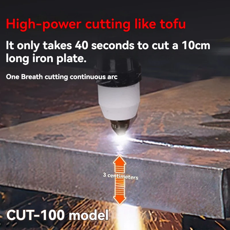 LGK100 Integrated Plasma Cutting Machine, Built‑in Air Pump Dual‑Use Plasma Cutter Welder, Industrial Grade 220V 380V Dual Volta