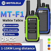 Motolola 2Pcs Mini Walkie Talkie Portable Two-Way Radio UHF Transceiver Set Walkie-talkies Radio Walkie Talkie Long Range COD