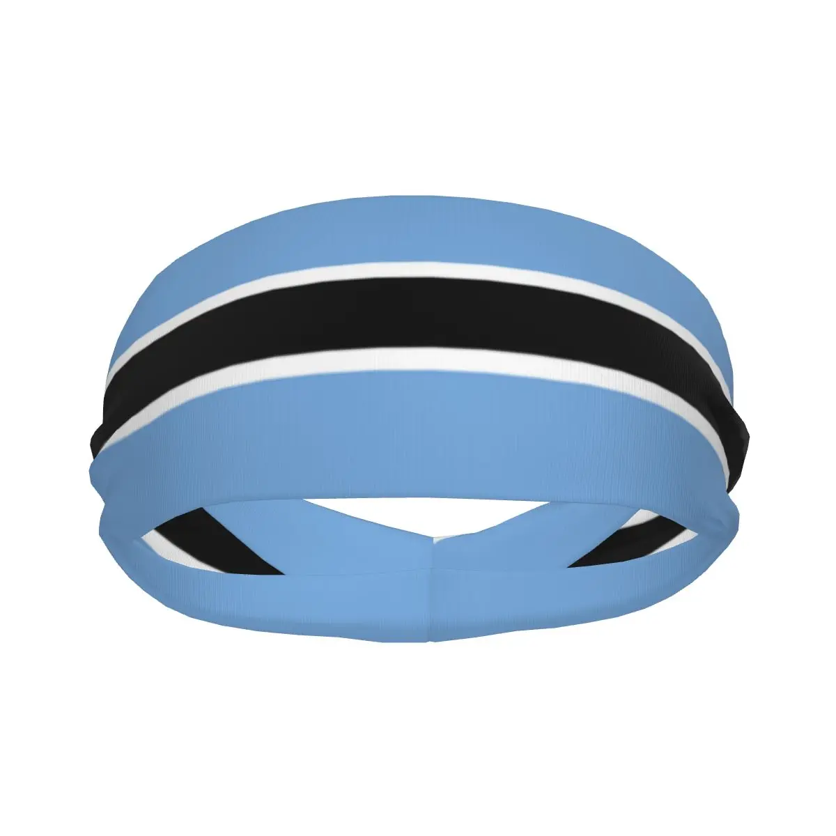 Opaska sportowa przenośna opaska do włosów Botswana flaga przywieszka do włosów klamra rowerowa bieganie do ćwiczeń