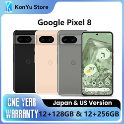 Google Pixel 8 Google Tensor G3 4575 mAh 12GB 128GB & 256GB OLED Android 14 27W wired Brand New Sealed JP AND US Version