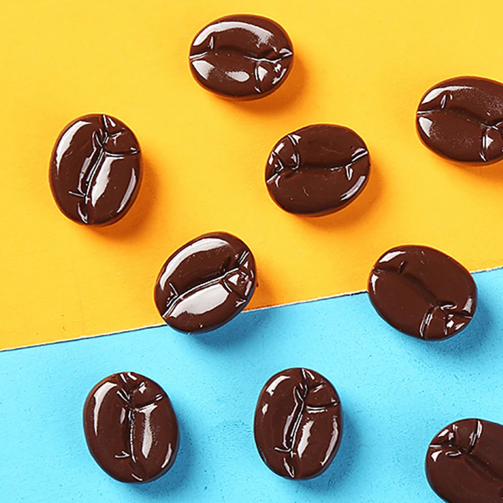 25 قطعة من الراتنج النابض بالحياة لديي الديكور الحرفي، دعامة حبوب البن الاصطناعية لمطعم البار وحفلات الزفاف والمنزل، حبوب البن #3