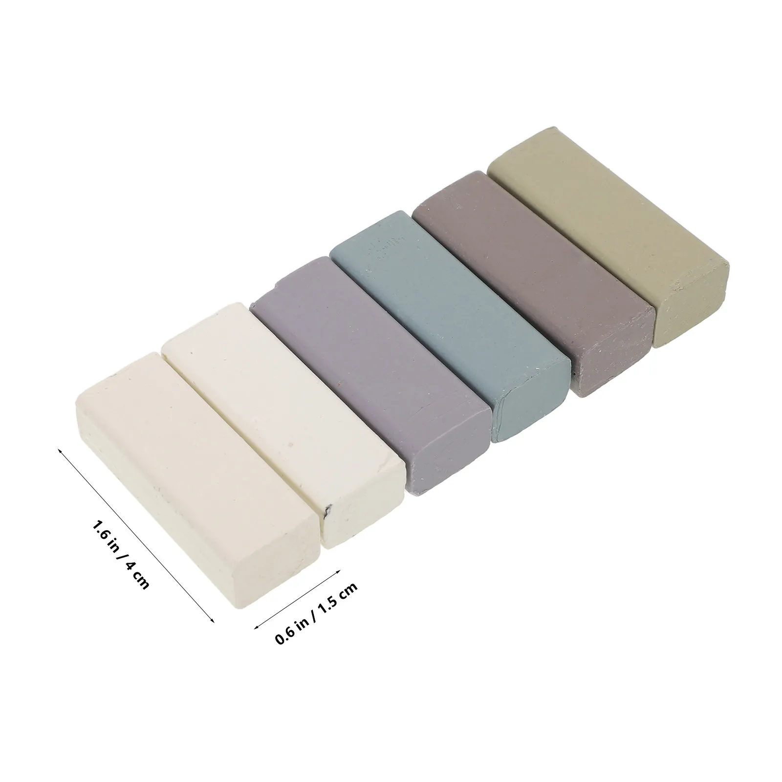 6Pcs Wood Repair Wax Crayons Hard Resin Based Filler Sticks for Furniture Touch Up Hardwood Floor Scratch Nail Hole Concealer