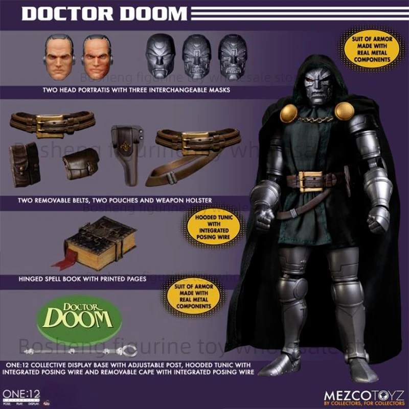 100% In Stock Original Mezco Toyz One:12 Collective Doctor Destruction Doctor Dr. Doom Action Collection Figures Model Toys view 5