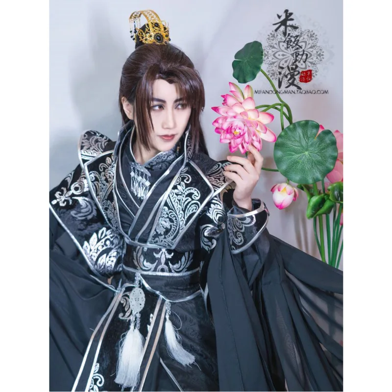 Tian Guan Ci Fu He Xuan Cosplay Costume Outfit Sha Po Lang Chang Geng Character Suits Hanfu Er Ha Mo Ran Adult Custom Made