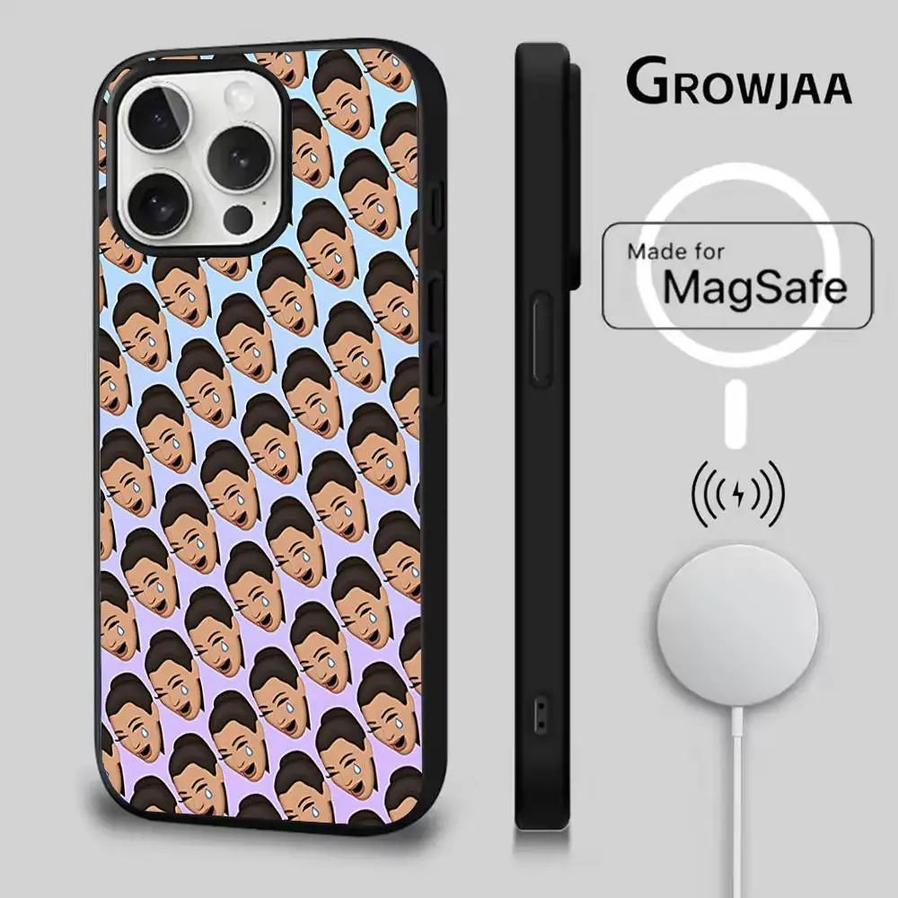 K-Kim K-Kardashians Capa de telefone engraçada para iPhone 17,16,15,14,13,12,11,Pro,Max,Plus,Mini,SE4,E Carregamento sem fio magnético Magsafe