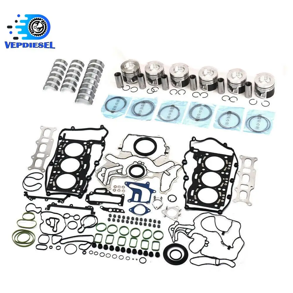 

For VW Porsche Audi A4 A5 A6 Q5 Q7 3.0 V6 TDI CLA CKV CDT CDU Diesel Engine Overhaul Rebuild Pistons Bearings Gasket Seals Kit