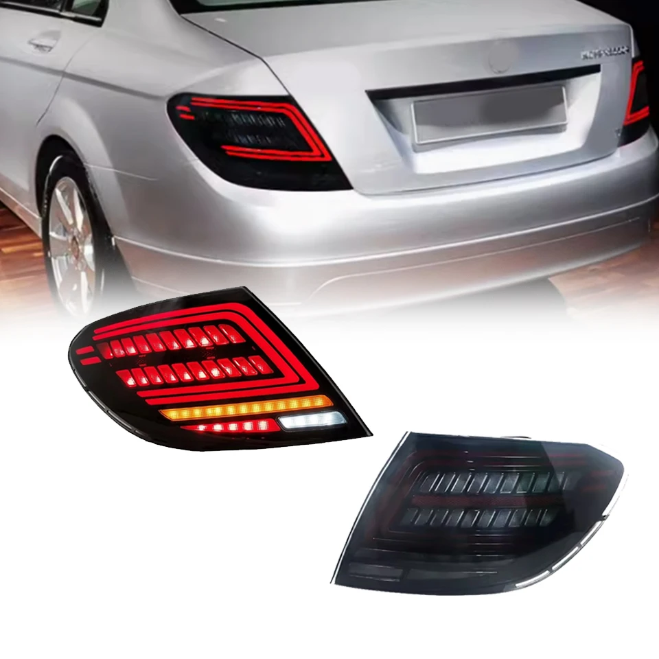 

Аксессуары для светодиодных задних фонарей для Mercedes Benz W204 2007-2014, модифицированный светильник заднего бампера автомобиля