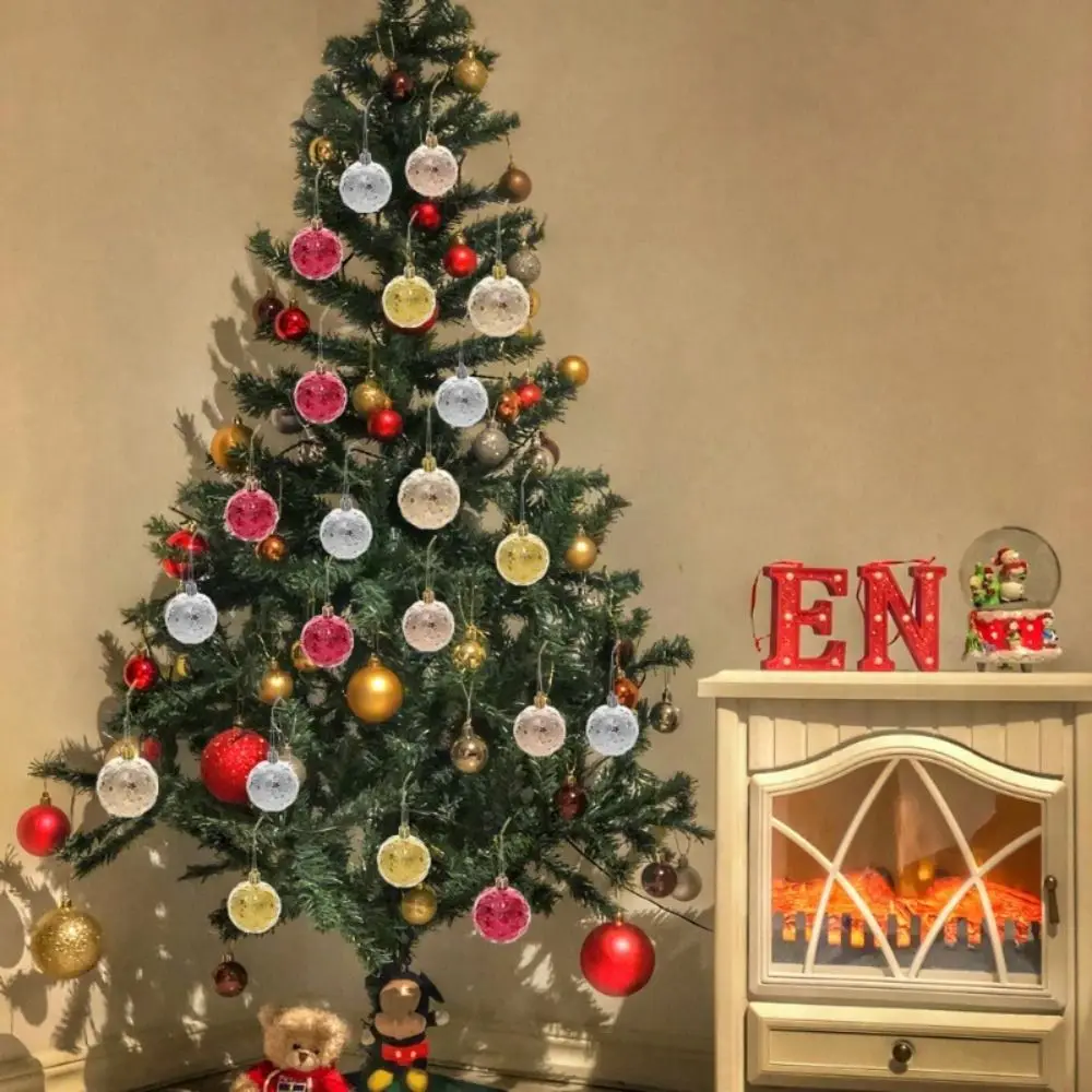 Cute Starc Christmas Decoration Ball Electroplated Christmas Gift Christmas Ball Pendant PVC Xmas Tree Hanging Ornaments